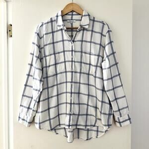 Madewell Sunday Flannel Botton Down Shirt Sz L